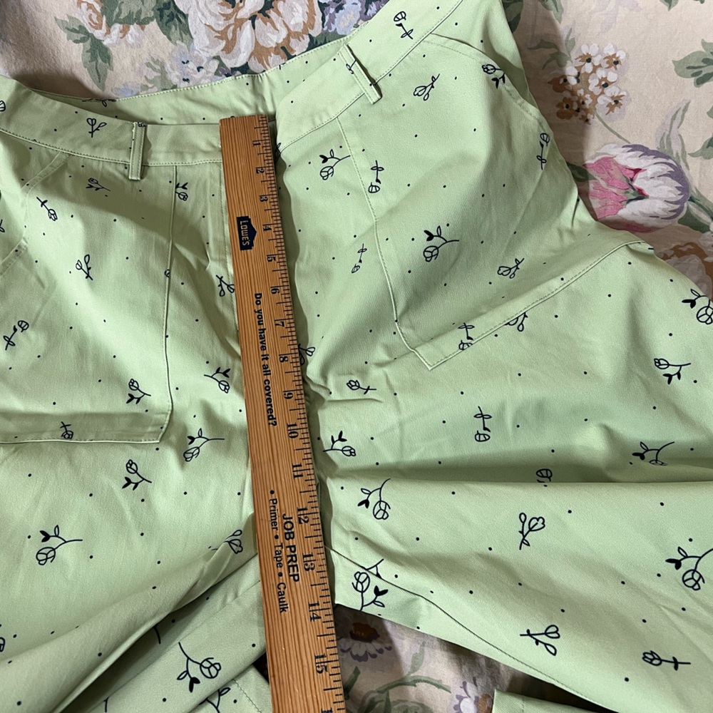 Cider Light Green Floral Trousers - Picture 11 of 11